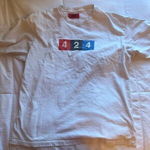 424 white shirt.  Thick cotton